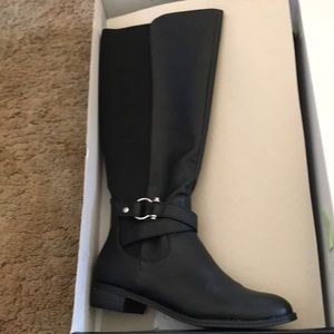 Karen Scott Black Boots- Above the Knee